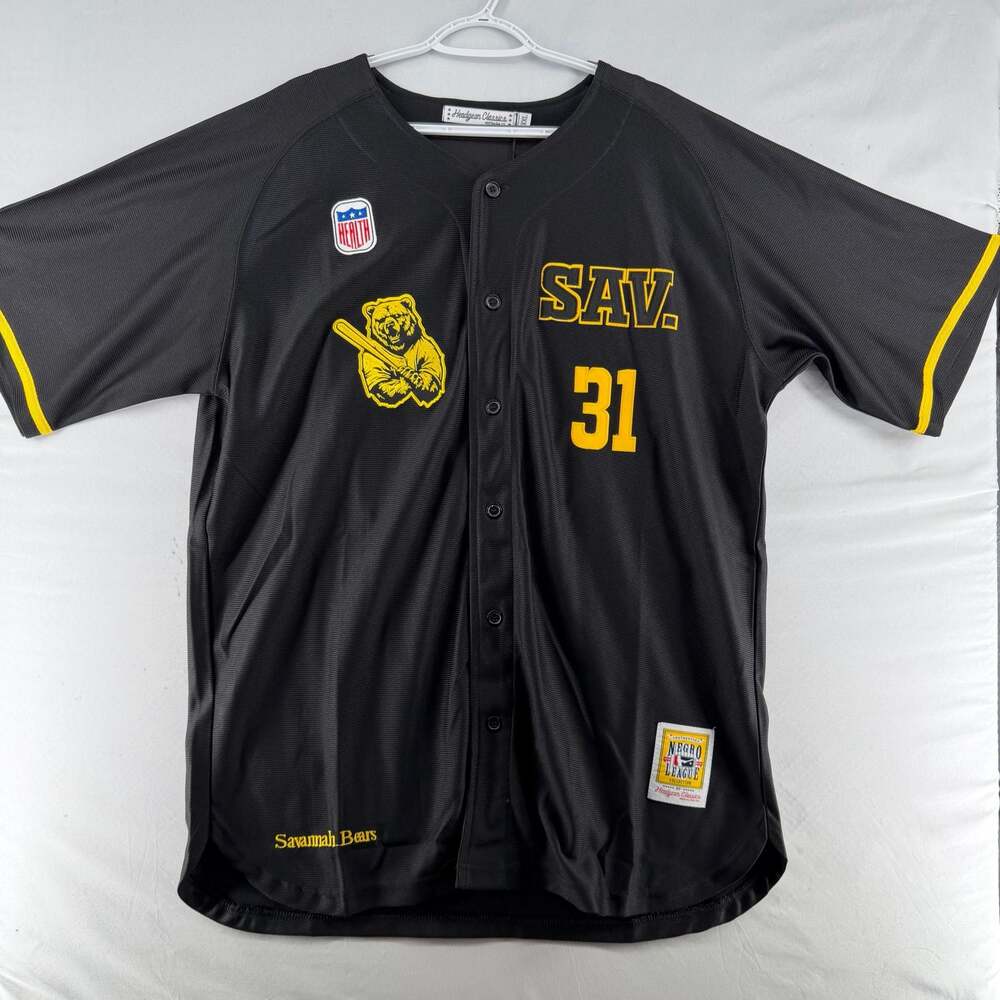 0498 2XL Headgear Classics Savannah Bears Negro League Collection Jersey